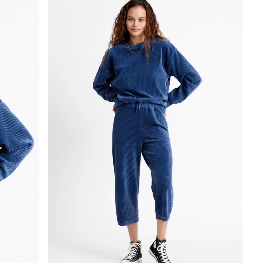 Brixton Dazed Crew in Blue size S
